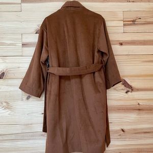 Kimono style brown coat